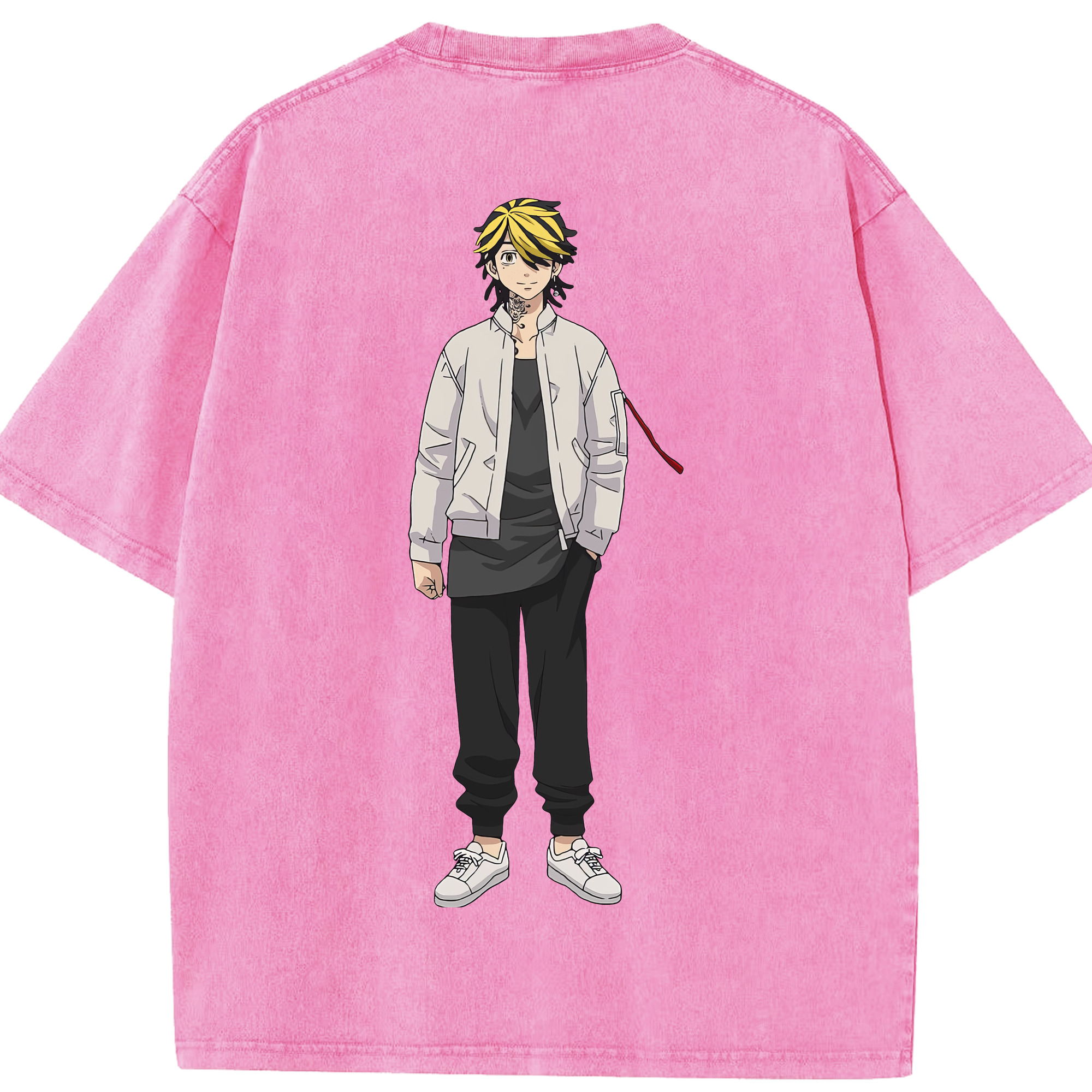 （画像用） 東京リベンジャーズ Tokyo Revengers 綿100% ヴィンテージ風 半袖Tシャツ（背面プリント）